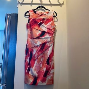 Bright multicolored Calvin Klein Dress (Size 6) - perfect for business meetings!